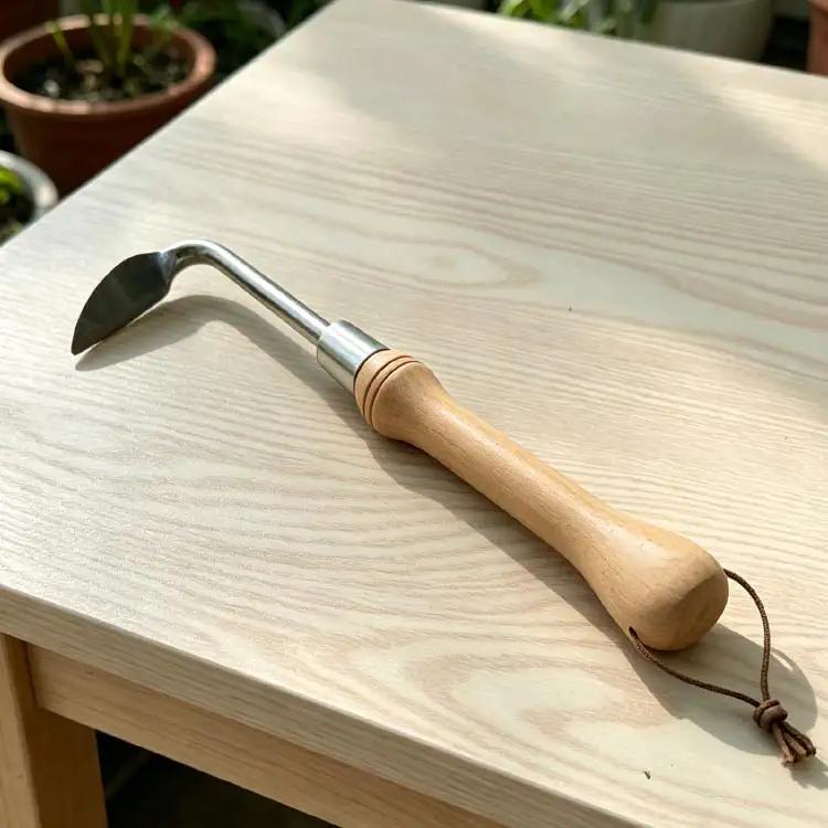 Garden Weeder - Custom OEM Wooden Handle Stainless Steel Garden Weeder Factory Photo | WOODMEMORY
