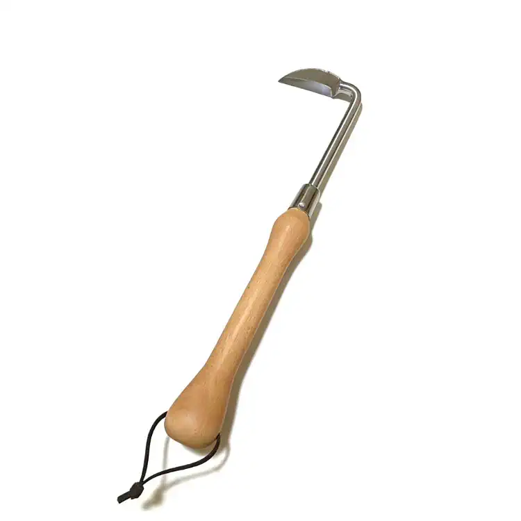 Garden Weeder - Custom OEM Wooden Handle Stainless Steel Garden Weeder Factory Photo | WOODMEMORY