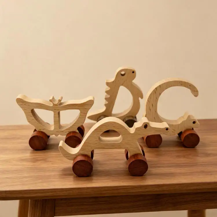 Letter Animals Cars - Custom OEM Solid Wood A-Z Alphabet Animal Car Wall Decoration Photo | WOODMEMORY