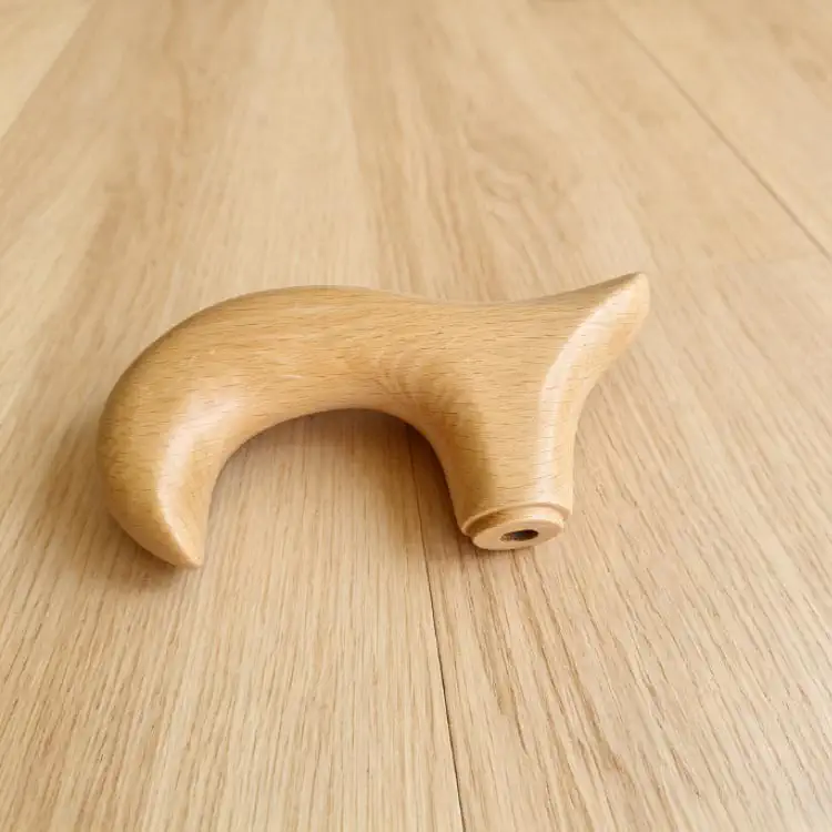 Walking Stick Handle - Custom OEM Beech Wood T Shape Walking Cane Handle Factory Image | WOODMEMORY