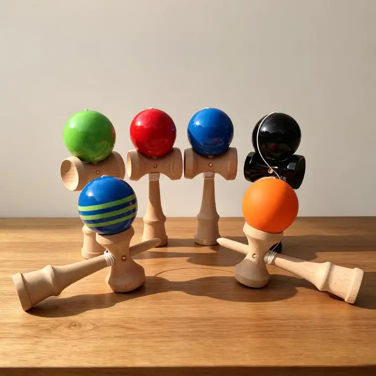 Kendamas - Custom OEM Handmade Beech Wood Skill Kendama Toy Factory Photo | WOODMEMORY