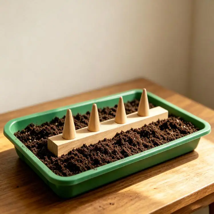 Seed Dibbler - Custom OEM Wooden Garden Seeding Tool Factory Wholesale Photo | WOODMEMORY