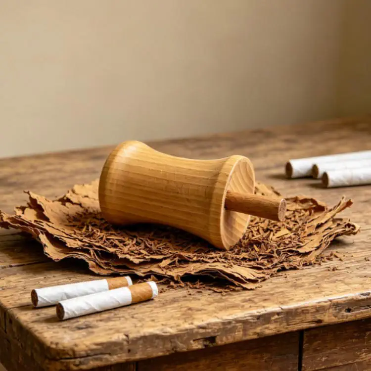 Tobacco Prerolling Pin - Custom OEM Beech Wood Tobacco Pre Rolling Tool Factory Photo | WOODMEMORY