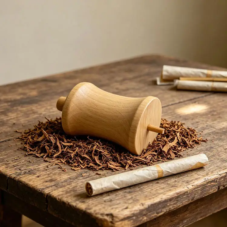 Tobacco Prerolling Pin - Custom OEM Beech Wood Tobacco Pre Rolling Tool Factory Photo | WOODMEMORY