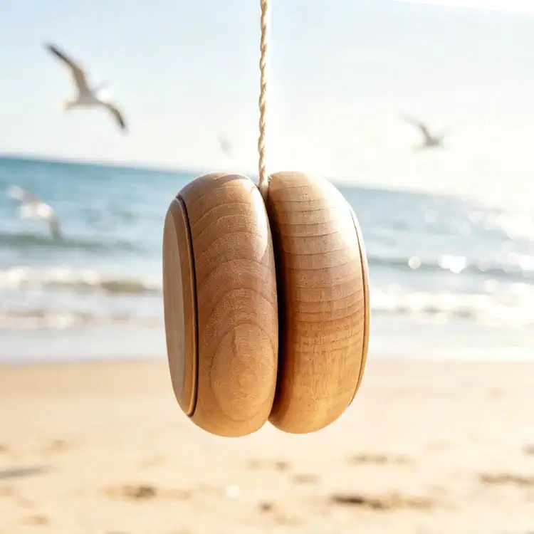Wooden Yoyo - Custom OEM Unfinished Natural Wooden Kids DIY Yoyo Toy Factory Photo | WOODMEMORY