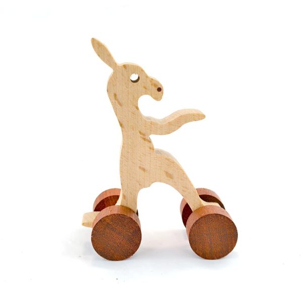 letter animals car K kangaroo 1 Solid Wooden Letter Animals Toy Cars With 26 Characters,Alphabet Learning Toy,A Safety Meaningful Gift For Kids