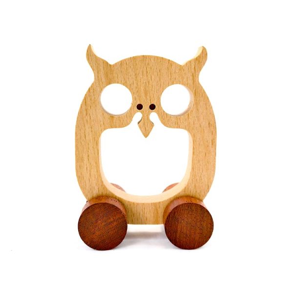 letter animals car O owl 1 A New And Meaningful Kids Companion Toy,Best Birthday And Festivals Gift For Children,Wooden 26 Letters Animals Toy Cars