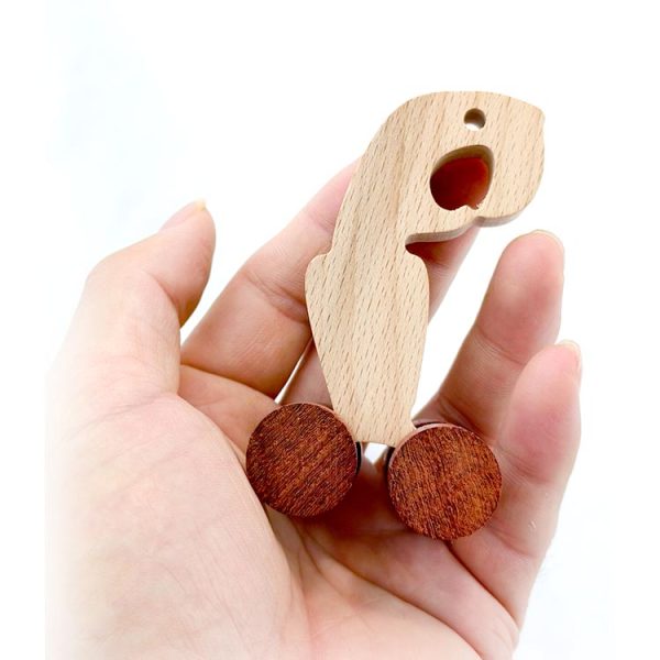 letter animals car P parrot 3 Natural Wooden Letter Animals Cars With 4-26 Characters,Friendly For Children's Eyes