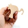 letter animals car T turkey 3 WOODMEMORY Natural Wooden Talking Action Figures,Best Special Needs Educational Toys,26 Letter Animals With Wheels