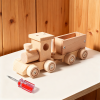 Natural Wooden Toy Vehicles 5 Designs